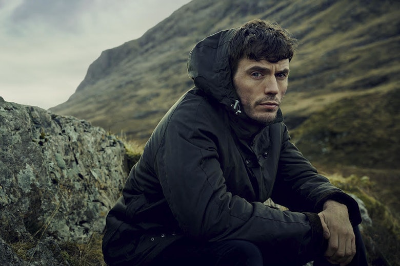 Sam Claflin in Scotland for Barbour
